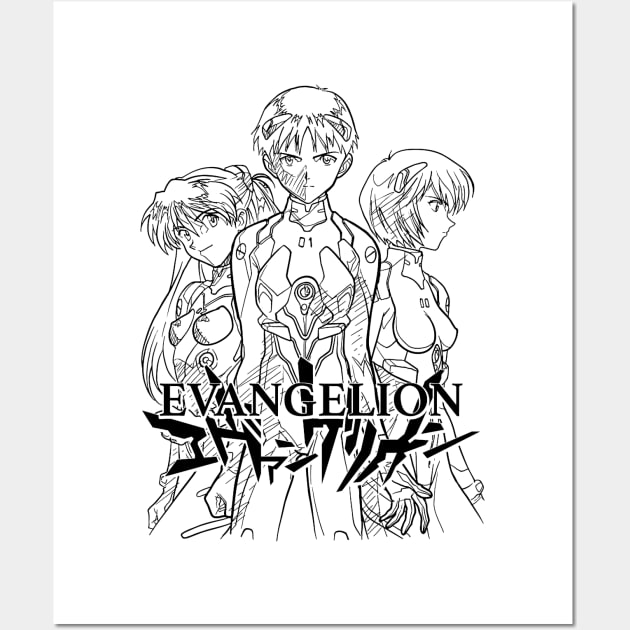 Evangelion Wall Art by Vhitostore